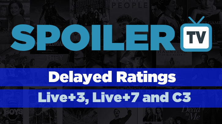 Live+3, Live+7 and C3 Delayed Broadcast Ratings *Updated 21st June 2022*